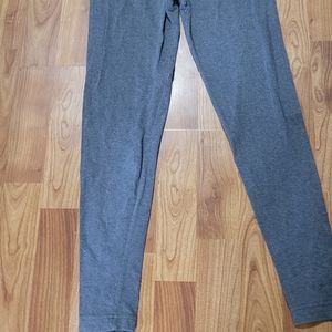 Womens high waisted leggings, size M, medium gray
